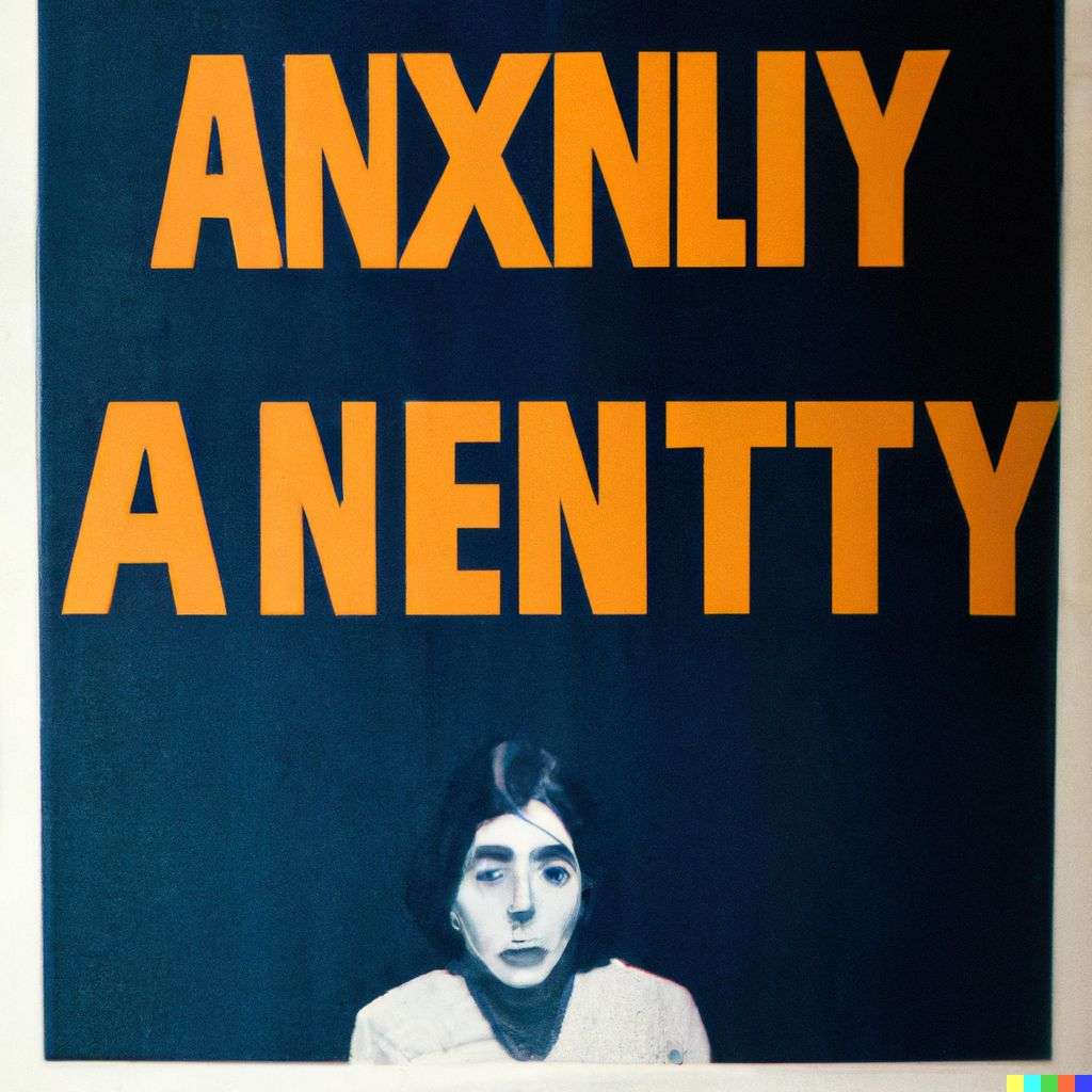 a representation of anxiety, advertisement from the '70s